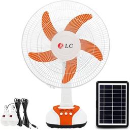 DLC Solar Powered Table Fan DLC-31069 — product image 2 of 4, Marshan Store