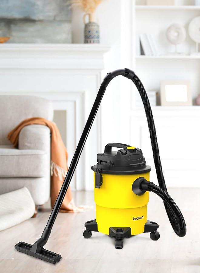 KOOLEN WET AND DRY DRUM VACCUM CLEANER 20 L 1600W YELLOW — product image 6 of 6, Marshan Store