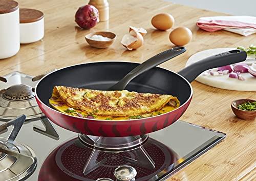 مقلاة تيفال (Tefal) | طراز G6 Tempo Flame، مقاس 28 سم | سطح غير لاصق مع تقنية Thermo-Spot | اللون: أحمر | مصنوعة من الألمنيوم | ضمان لمدة سنتين | C3040683 — product image 5 of 6, Marshan Store