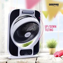 Geepas 12’’ Rechargeable Box Fan – Personal Desk Fan, Gf-989, Assorted Colors — product image 3 of 6, Marshan Store