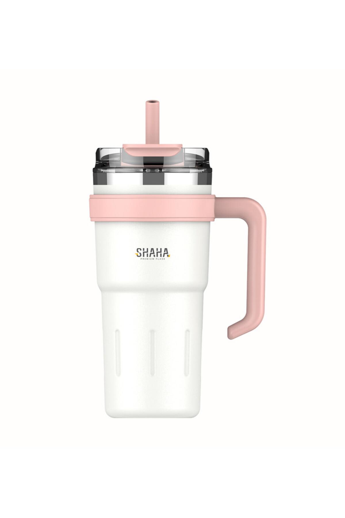 SHAHA زجاجة مفرغة من الهواء مع رذاذ 780 مل، بيضاء — Marshan Store