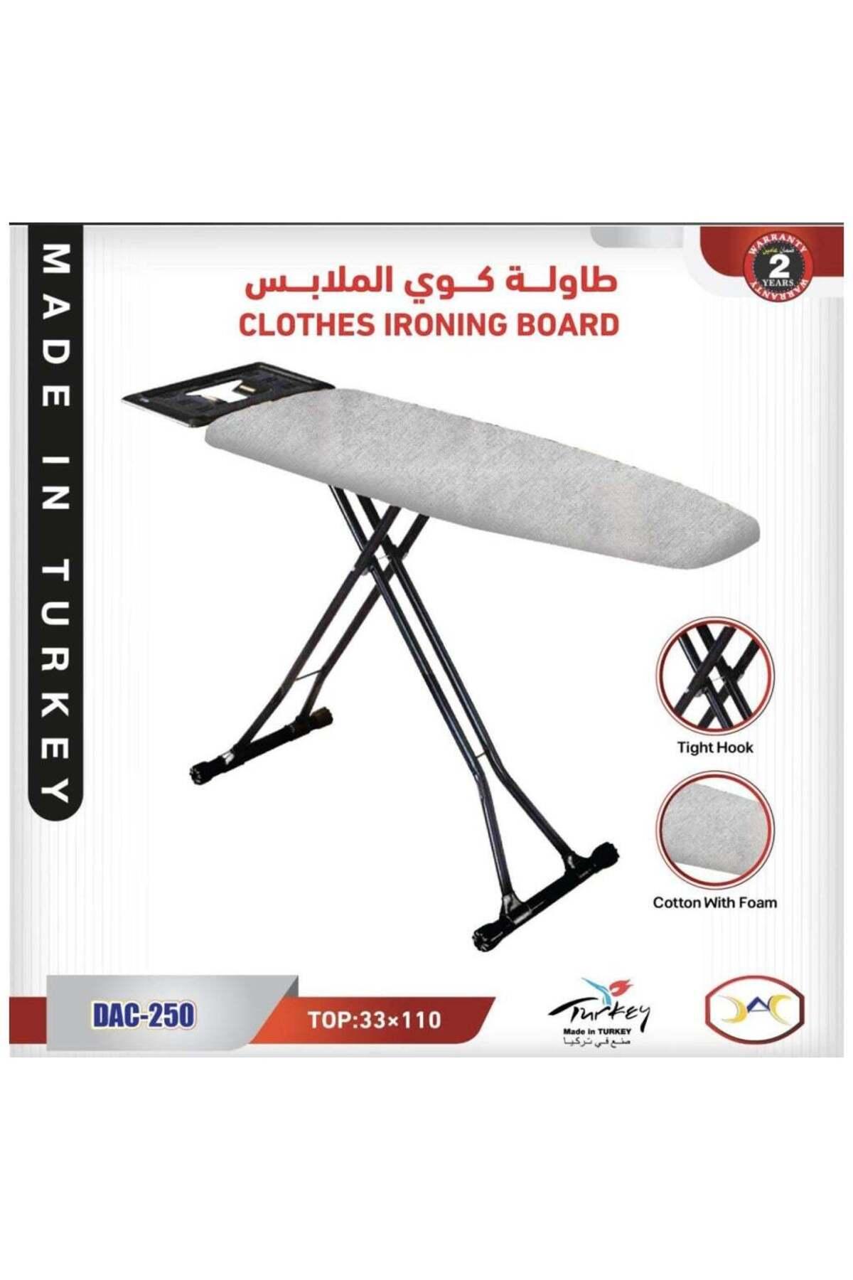 DLC Turkish Ironing Board with Heat Resistant Cover & Iron Rest (110 x 33cm) — product image 1 of 4, Marshan Store