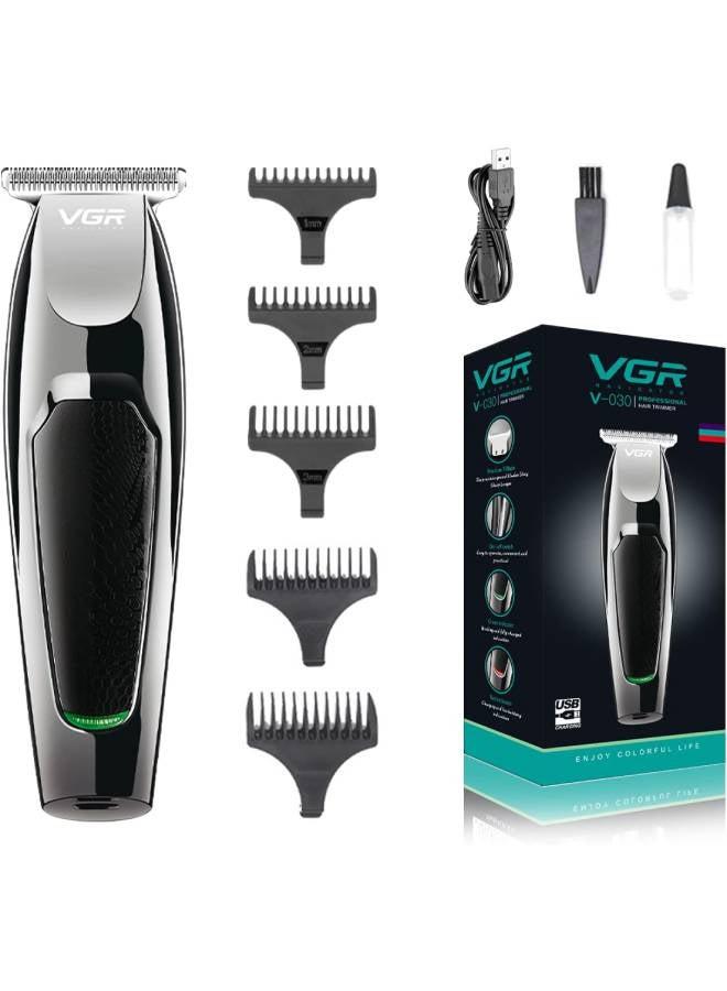 V-030 Professional Fast Charging Hair Clipper Silver/Black