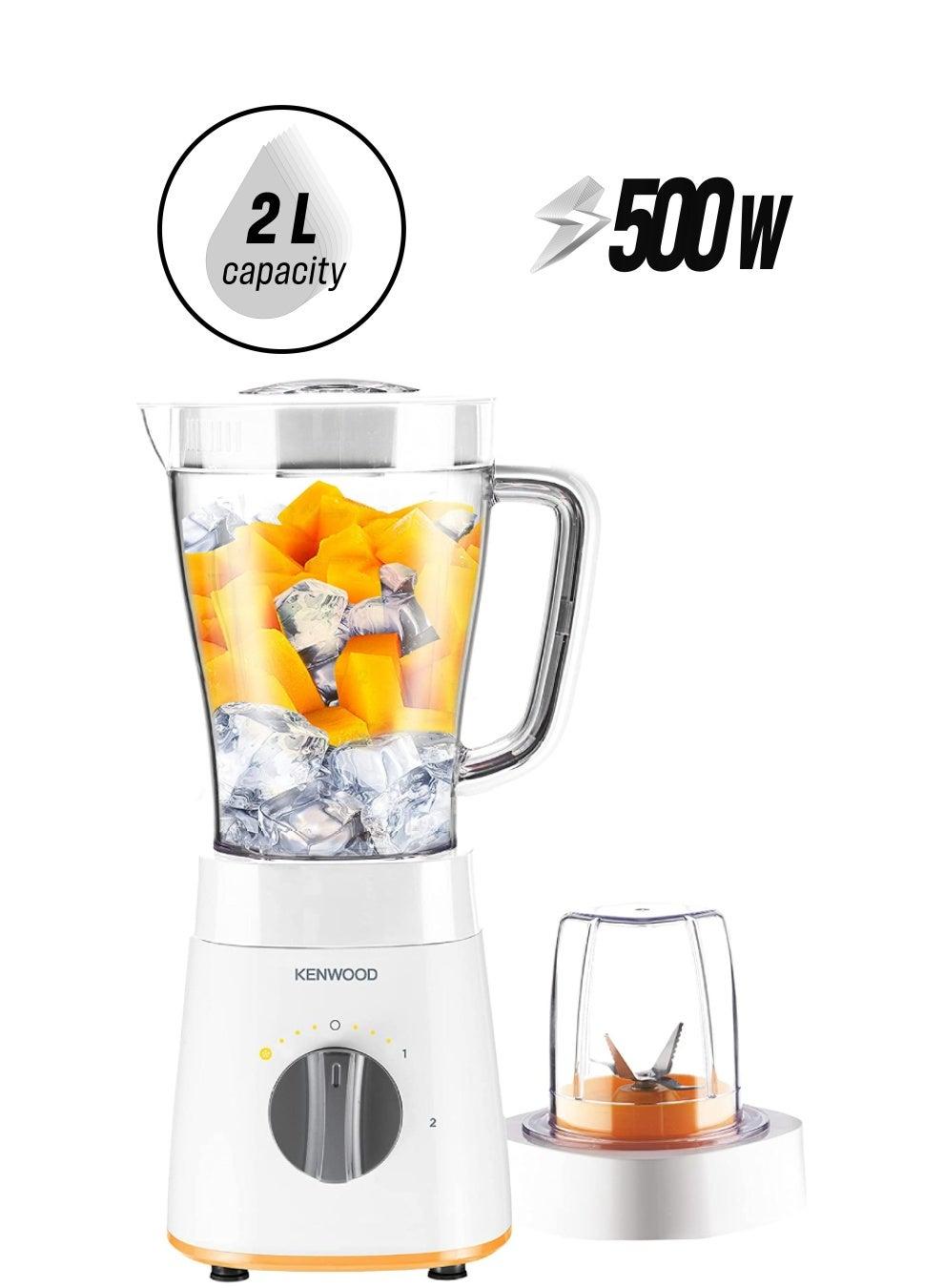 Blender, Ice Crush Function, Multi Mill, Grinder, 2 Speeds 2 L 500 W BLP15.150WH White